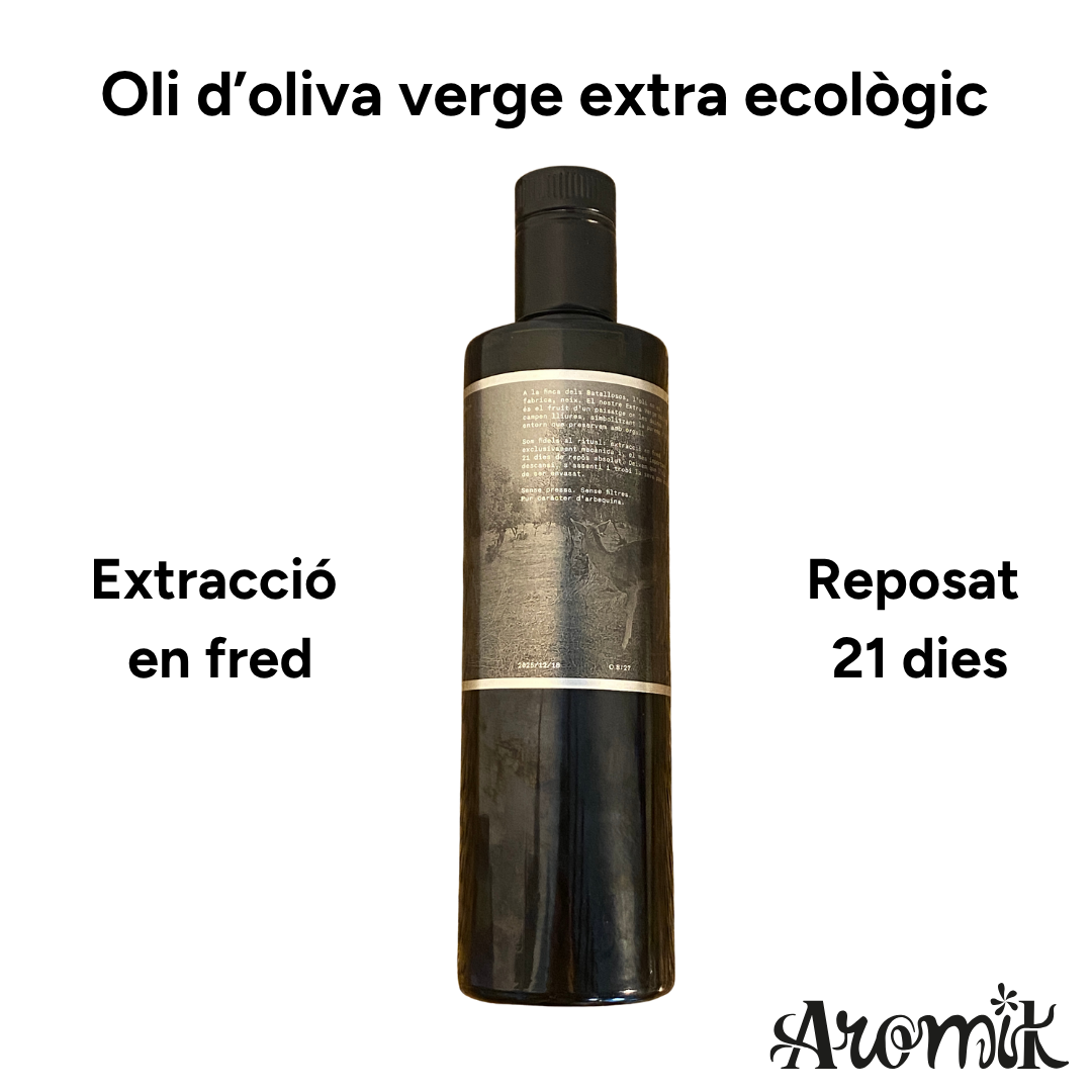 Oli d'oliva verge extra ecològic